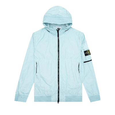 Pre-owned Stone Island Hooded Blouson 'aqua' In Blue