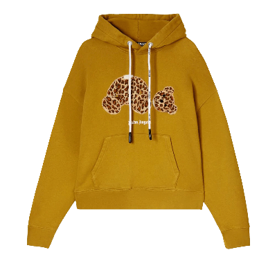 Pre-owned Palm Angels Leopard Bear Hoodie 'tan/brown'