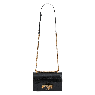 Pre-owned Alexander Mcqueen Jewelled Satchel 'black'