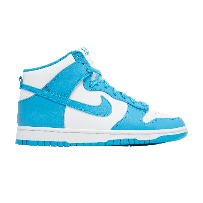 Pre-owned Nike Dunk High 'laser Blue' In White