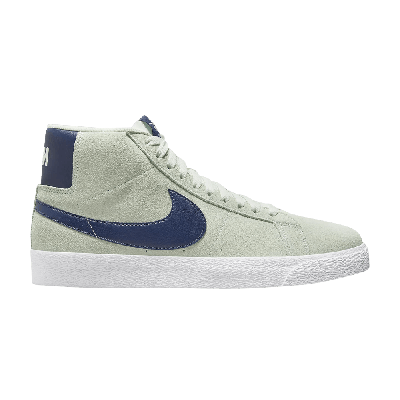Pre-owned Nike Zoom Blazer Mid Sb 'barely Green Navy'