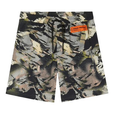 Pre-owned Heron Preston Nylon Swimshorts 'camo Green'