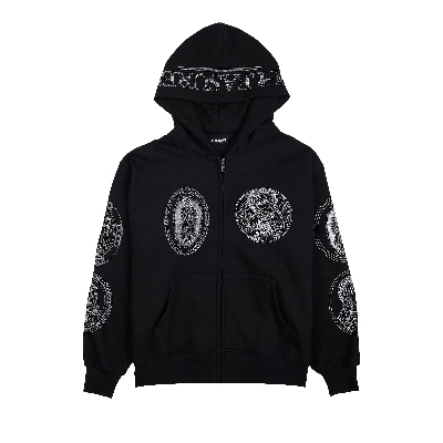 Pre-owned Pleasures Virgin Zip Hoodie 'black'