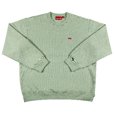 Pre-owned Supreme Small Box Crewneck 'mint' In Green