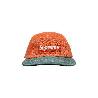 Pre-owned Supreme 2-tone Twill Camp Cap 'orange'
