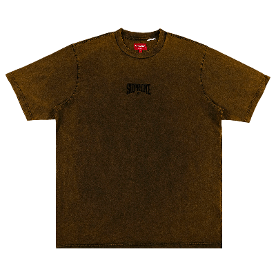 Pre-owned Supreme Acid Wash Short-sleeve Top 'rust' In Tan
