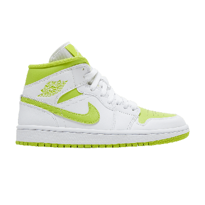 Pre-owned Air Jordan Wmns  1 Mid 'white Lime'