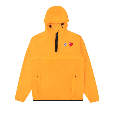 Pre-owned Comme Des Garçons Play X K Way Half Zip Jacket 'orange'