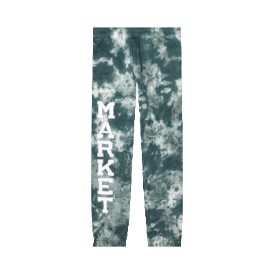 Pre-owned Market Pocket Arc Sweatpants 'smoke Cloud' In Green