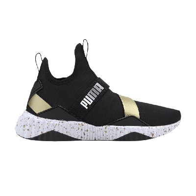 Pre-owned Puma Wmns Defy Mid Metal 'black Gold'