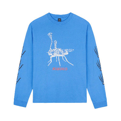 Pre-owned Brain Dead Worm In The Apple Long Sleeve 'blue'