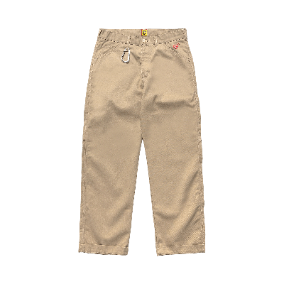 Pre-owned Human Made Painter Pants 'beige' In Cream