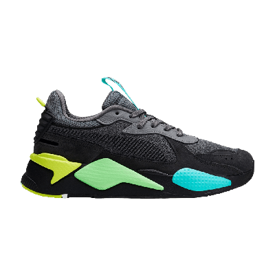 Pre-owned Puma Rs-x Highlighter 'castlerock Fluorescent Yellow' In Grey