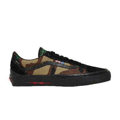 Pre-owned Vans Defcon X Old Skool Gtx 'black Woodland Camo' In Green