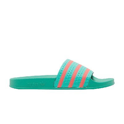 Pre-owned Adidas Originals Adilette Slide 'hi-res Green Turbo'