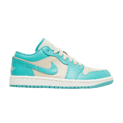 Pre-owned Air Jordan Wmns  1 Low 'tropical Teal Sandy Beige'