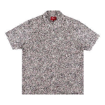 Pre-owned Supreme Leopard Silk Short-sleeve Shirt 'pink'