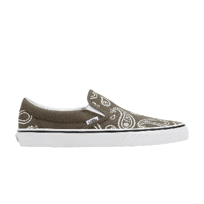 Pre-owned Vans Classic Slip-on 'peace Paisley - Grape Leaf' In Green
