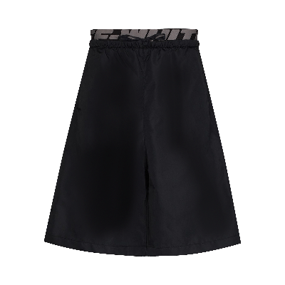 Pre-owned Off-white Indus Elastic Surfer Swimshorts 'black'
