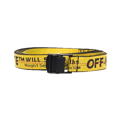 Pre-owned Off-white Mini Industrial Belt 'yellow/black'