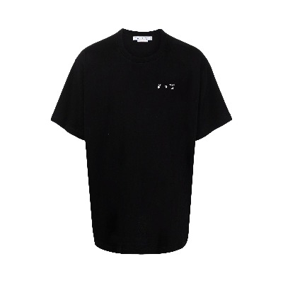 Pre-owned Off-white Caravag Paint Slim Short-sleeve Tee 'black'