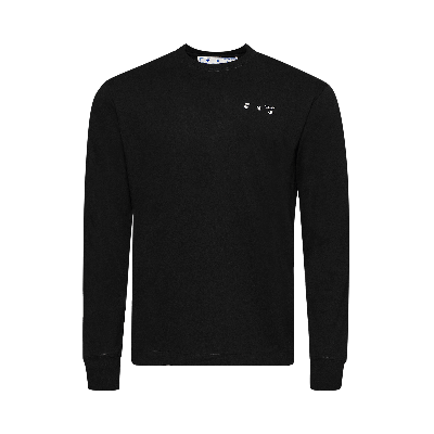 Pre-owned Off-white Caravag Paint Skate Long-sleeve Tee 'black'