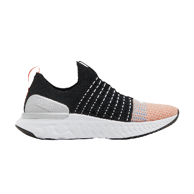 Nike React Phantom Run Flyknit 2 Sneakers In Black