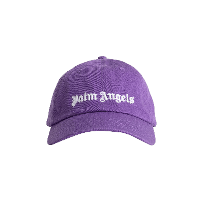 Pre-owned Palm Angels Classic Logo Cap 'purple/white'