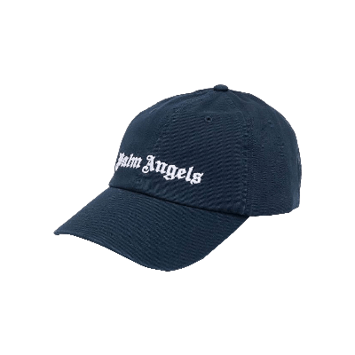 Pre-owned Palm Angels Classic Logo Cap 'navy Blue/white'