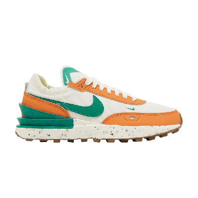 Pre-owned Nike Wmns Waffle One Crater 'sail Hot Curry Gum' In White