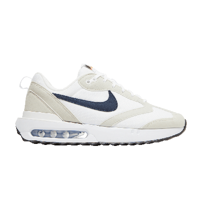 Pre-owned Nike Wmns Air Max Dawn 'light Bone Midnight Navy' In White