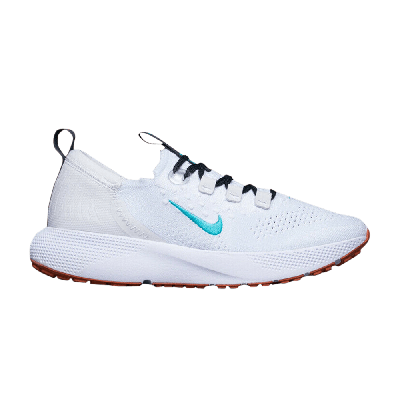 Pre-owned Nike Wmns React Escape Run Flyknit 'platinum Tint Washed Teal' In White