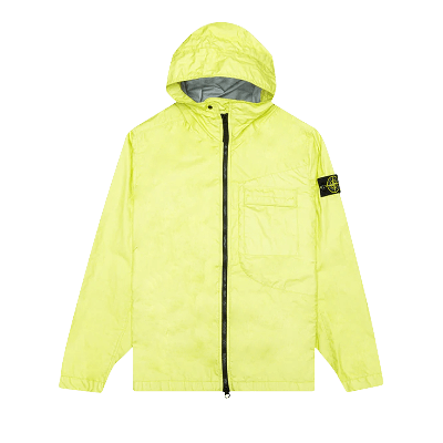 Pre-owned Stone Island Hooded Jacket 'lemon' In Yellow
