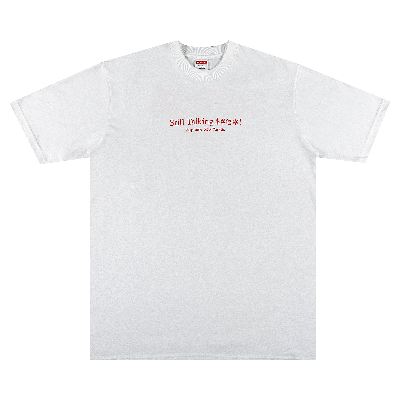 Pre-owned Supreme Still Talking Tee 'white'