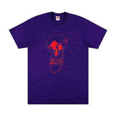 Pre-owned Supreme Ralph Steadman Skull Tee 'purple'