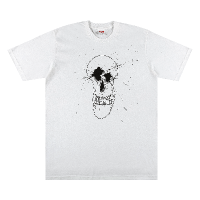 Pre-owned Supreme Ralph Steadman Skull Tee 'white'