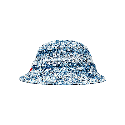 Pre-owned Supreme Fat Tip Jacquard Denim Crusher 'blue'