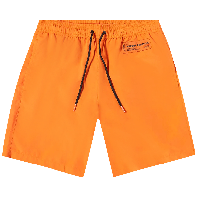 Pre-owned Heron Preston Swimshorts 'orange'