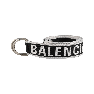 Pre-owned Balenciaga D Ring Belt 35 'black/grey/red'