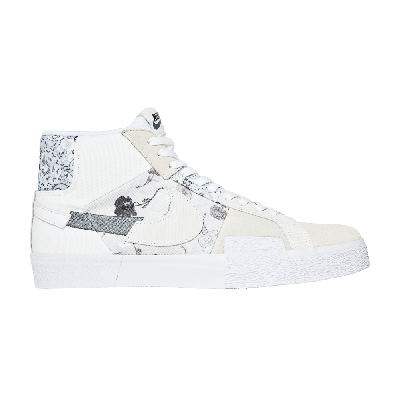 Pre-owned Nike Zoom Blazer Mid Premium Sb 'paisley Pack - Floral' In White
