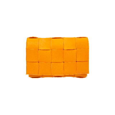 Pre-owned Bottega Veneta Small Cassette Bag 'tangerine/gold' In Orange
