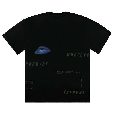 Pre-owned Cactus Jack By Travis Scott Digital Eye T-shirt Ii 'black'