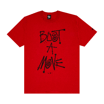 Pre-owned Stussy Bust A Move Tee 'red'
