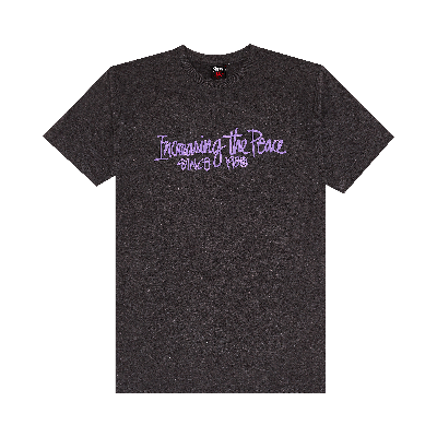 Pre-owned Stussy Gear Increasing The Peace Tee 'dark Grey Heather'