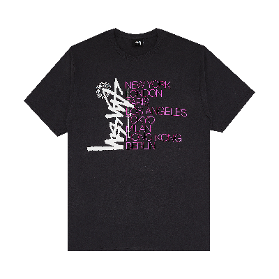 Pre-owned Stussy Buana Stack Tee 'charcoal' In Grey
