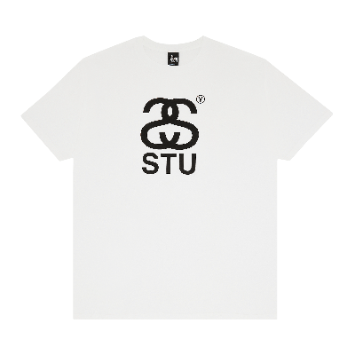 Pre-owned Stussy Ss Stu Tee 'white'