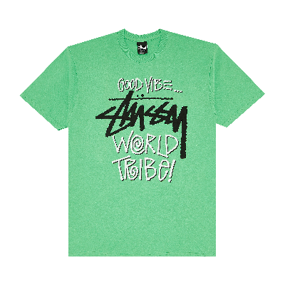 Pre-owned Stussy Good Vibe Tee 'green'
