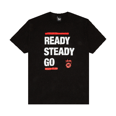 Pre-owned Stussy Ready Steady Go Tee 'black'