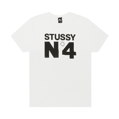 Pre-owned Stussy No. 4 Tee 'white'