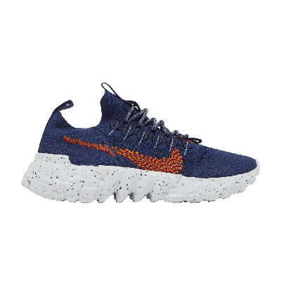 Pre-owned Nike Space Hippie 01 'midnight Navy Magma Orange' In Blue
